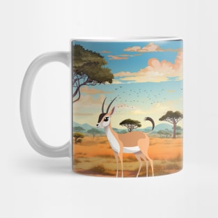 Springbok Against The Backdrop of The Savanna Mug